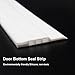 Best DIY Bottom Under Door Draft Stopper Guard - Keep Cold/ Heat Out - Energy Saver - Strong Adhesive Weather Stripping Threshold Sweep Seal - Sound Blocker - 2