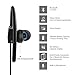 UCero Bluetooth Headphones, Wireless Headset V4.1 Heavy Bass Stereo In Ear Earbuds Noise Isolating Sweat proof Sports Earphones with Mic and Soft Security Hooks