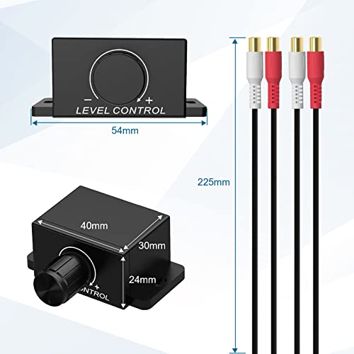 CHELINK Universal Car RCA Remote Amplifier Level Controller RCA Bass