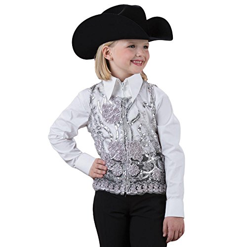 Rods Girls' Silver Lace Sequin Show 