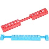 Alomejor 2pcs Table Football Counter 10 Numbers Scoring Score Counter Indicator for Standard Foosball Tables(Red&Blue)