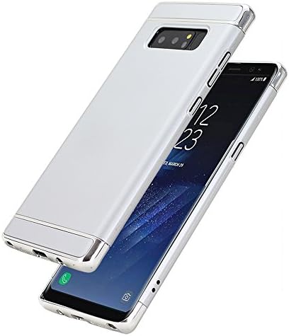 Galaxy Note 8 Case,ATOOZ Ultra Thin Slim Fit Full Body 3 in 1 Protective Shockproof Case Cover with Electroplate Bumper for Samsung Galaxy Note 8 6.3 Inch (Silver)