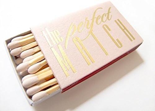 The Perfect Match Matchboxes - Personalized Wedding Favor Matches - Carrie Collection