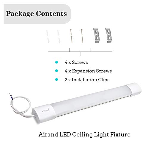 Led Ceiling Light Fixture 4ft Led Shop Light Fixture 5000k