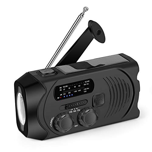 Wind Up Emergency Solar Crank Radio AM/FM/NOAA Weather Radio with