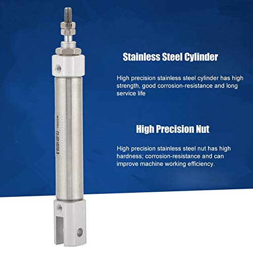 6 CDJ2D16+50B+Diameter+Double+acting+Pneumatic+Stainless