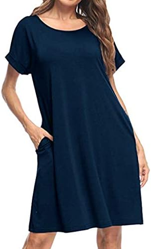 women's casual plain simple t shirt loose dress MOLERANI Women's Casual Plain Simple T-Shirt Loose Dress(Black,XS) at Amazon Women's Clothing store