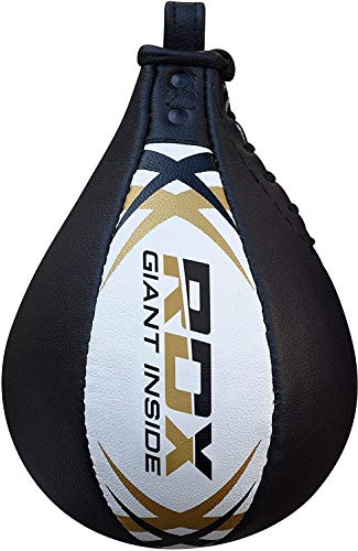 RDX 10PC Boxing Speed Ball Heavy Platform MMA Maya Hide Leather Punching Bag Stand Workout Training - Thumbnail 2
