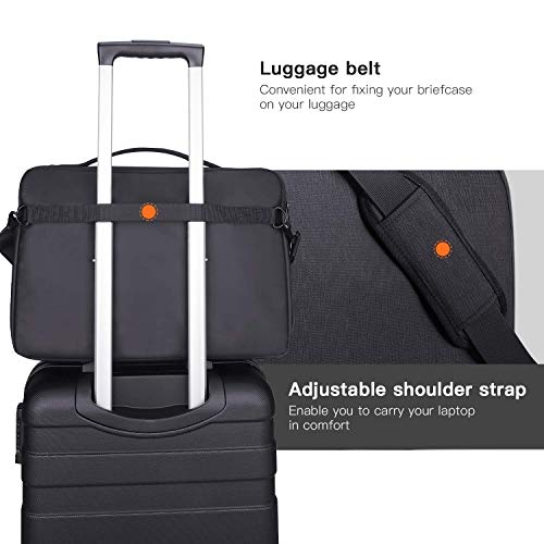 Laptop Bag 15.6 inch Water Resistant Laptop Briefcase Christmas Gift Business Messenger Shoulder Bag for Men Women