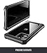 iPhone 11 Pro Max Case, Poetic Full-Body Hybrid Shockproof Ruggec Clear Bumper Cover, Built-in-Screen Protector, Guardian Series, Case for Apple iPhone 11 Pro Max (2019) 6.5 Inch, Black/Clear