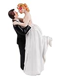 LingStar Love Romance Wedding Cake Toppers Figurines Couple Happy Bride and Groom Resin Decoration 336 Inch