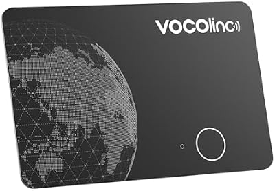 Android Air Tag Card Pack 1, Cartão Recarregável de Carteira Tracker 1,6mm Slim Compatível com Google Locator ou App Apple Search para iOS, Object Finder para Carteira, Malas, Passaporte