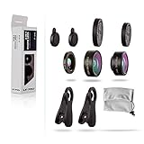 Cell Phone Camera Lens Kit, LS-PRO Best quality 3 in 1 Mobile Lens ,15x Macro Lens+0.36x Super Wide Angle Lens+180° Fisheye Lens for iPhone 7/6s/6s Plus/5S Samsung Galaxy, Android and All Smartphones.