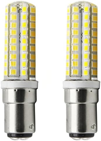 1819 2-Pack Ba15d LED Bulb 7W DC 220-240V Cool White 6000K Double Contact Bayonet SBC Ba15d LED Replacement Bulb For RV Camper SUV MPV Car Turn Tail Signal Light