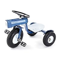 Tricam GCK-31 Kids Tractor Tricycle with Adjustable Seat, Steel Construction, Real Pneumatic Tires