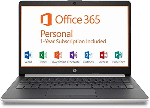 HP 14″ HD SVA BrightView Micro-Edge WLED-Backlit Laptop, Intel Celeron N4000 up to 2.6GHz, 4GB SDRAM, 64GB eMMC, USB 3.1 Type-C, HDMI, 802.11ac, BT, Webcam, Windows 10 S, 1 Year Microsoft Office 365