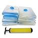 Vacuum Storage Bags - 15 Pack Bundle - Space saver - FREE Hand pump for travel - Triple Seal For More 3 times more compression