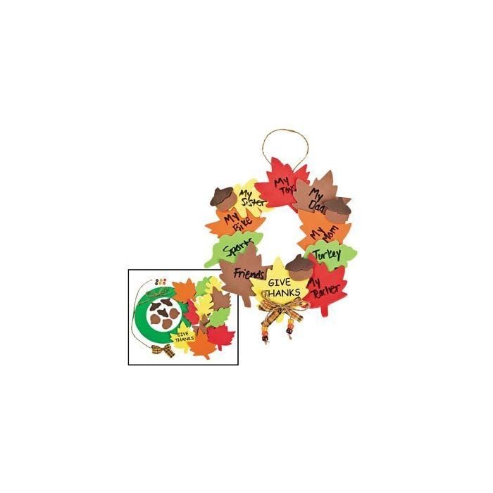 Buy Wreath Of Thanks Foam Craft Kit - Religious Crafts For Kids-Makes 1  Online At Desertcart Aruba