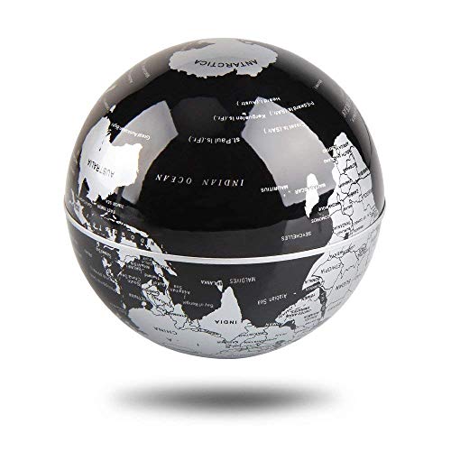 41rT7FPvMEL Aukee 3 inch C Shape Magnetic Levitation Floating Globe Maglev Globes World Map with LED Light for Teaching Home Office… - Image 3