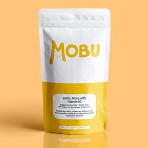 Lutein 50mg and Vitamin B2-120 Tablets – Highest Strength – 4 Month Supply – Vegan & Vegetarian