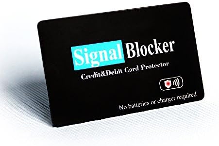 RFID Blocking Credit & Debit Card Protector LED Scan Blocker Security Card Anti-Theft Blocking Wallet Protecter not Need RFID Blocking Sleeve