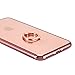 iPhone 8 Plus Case,iPhone 7 Plus Case, Ultra Thin Clear Luxury TPU Rose Gold Bumper Case Cover with Built-in Ring Grip Holder for Apple iPhone 8 Plus/iPhone 7 Plus