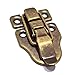 5 PCS Antique Brass Latch Hasps Decorative Bronze Vintage Locks with Screws for Jewelry Case Wooden Boxes Bronze (Height:2-3/8