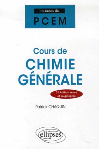 Cours de chimie générale