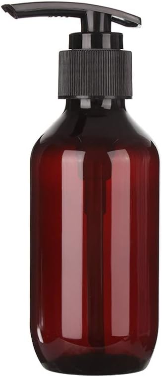 Amazon 黒いローションポンプが付いているこはく色のプラスチック石鹸ディスペンサーのびん ゲル 石鹸 シャンプー ボディローション クリーム 詰め替えに最適 150ml ソープ シャンプー用ディスペンサー ホーム キッチン オンライン通販