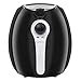 SUPER DEAL Deep Air Fryer 3.7 Quart Comes With Recipes & CookBook, Timer, Temperature Control , Detachable Basket