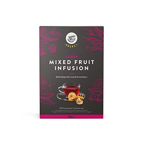 Amazon-Marke: Happy Belly Select Früchtetee, Früchtemischung, lose Blätter, 2 x 200 g