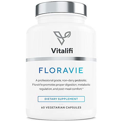 Floravie Premium Multi Strain Probiotic Supplement with Digestive Enzymes 30 Billion CFU, 7