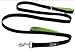 Dog Leash by GOMA - Gentle and Thick Training Leader for Large Dogs - Reflective Line - Double Handle leashes for All Big Breeds - Includes Free Dog Poop Bag Holder and 1 roll.