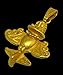 Across The Puddle, Ancient Golden Jet-7 Pendant Necklace,24k GP Golden Flyer,Pre-Columbian Quimbaya Airplane Jet,Ancient Aircraft,Ancient Astronauts,Original Golden Jets Collection, Metal, not known