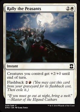 Amazon Com Magic The Gathering Rally The Peasants 025 249 Eternal Masters Toys Games