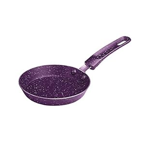 Shri & Sam Mini Fry Pan, Aluminum Non-Stick,15 cm, Omelette (Purple)