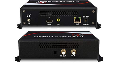 Networked HDMI HD Video to Coax Digital RF Modulator with Closed Captioning