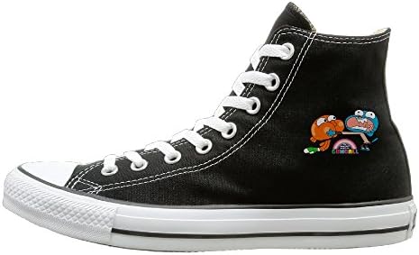 BI The Amazing World Of Gumball Brother Activewear Unisex Flat Canvas High Top SneakerSportstyle 44 Black