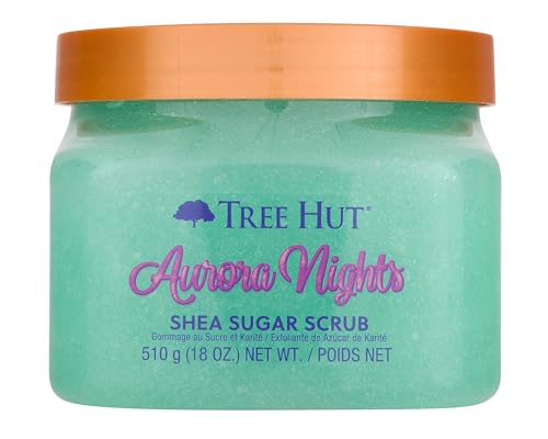 Tree Hut Aurora Nights Shea Sugar Scrub, Peeling Körperpflege, Körperpeeling, Zuckerpeeling, trockene Haut, Unisex, Sheabutter, feuchtigkeitsspendend,