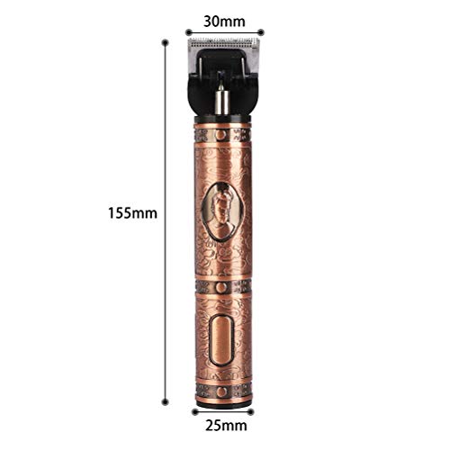 YOUKUKE T-Blade Trimmer,Electric Hair Clipper for Men Pro Clippers Barber Accessories Grooming Waterproof Rechargeable Cordless Close Cutting T-Blade Trimmer Baldhead Clipper