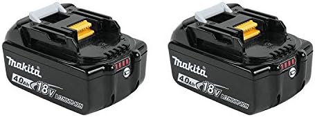 Makita BL1840B 18-Volt 4.0Ah LXT Lithium-Ion Battery with Indicator, 2-Pack