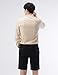 NEARKIN (NKNKN350 Beloved Men Henley Neck Long Sleeve Daily Look Linen Shirts Beige US XL(Tag Size XL)