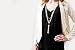 Sarah Women's Layered Pearl Fashion Lanyard with Tassel Pendant