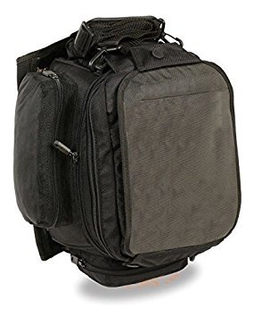 MOTORCYCLE MOTORBIKE EXTRA LARGE MAGNETIC TANK BAG NYLON BACK PACK BLACK NEW