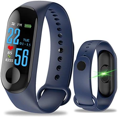 Aubess Fitness Tracker,M3 Smart Bracelet Color Touch Screen Waterproof IP67 GPS Sleep Heart Rate Blood Pressure Monitor for Women Men