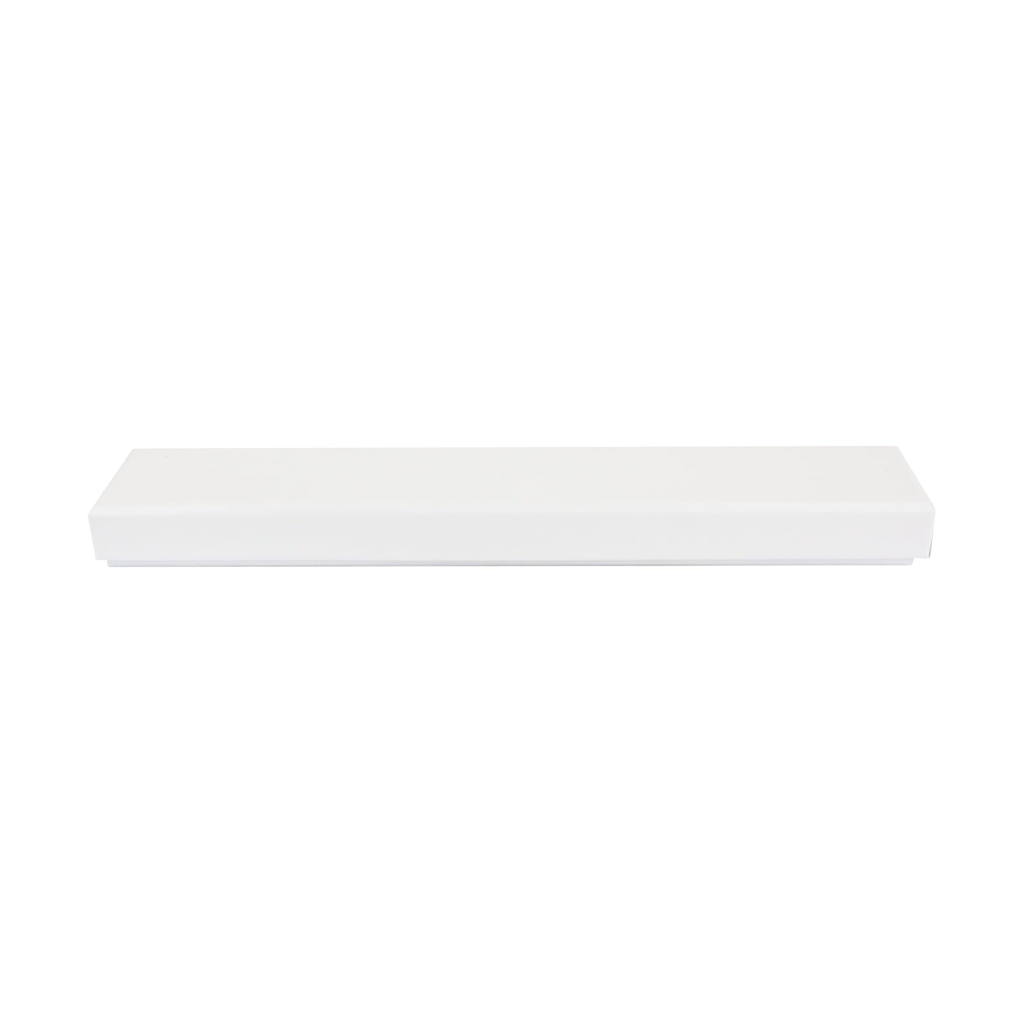 Emartbuy Set of 24 White Cardboard Jewellery Pendant Boxes, Pen Boxes, Gift Box for Anniversaries, Weddings, Birthdays Size - 21 cm x 4 cm x 1.8 cm