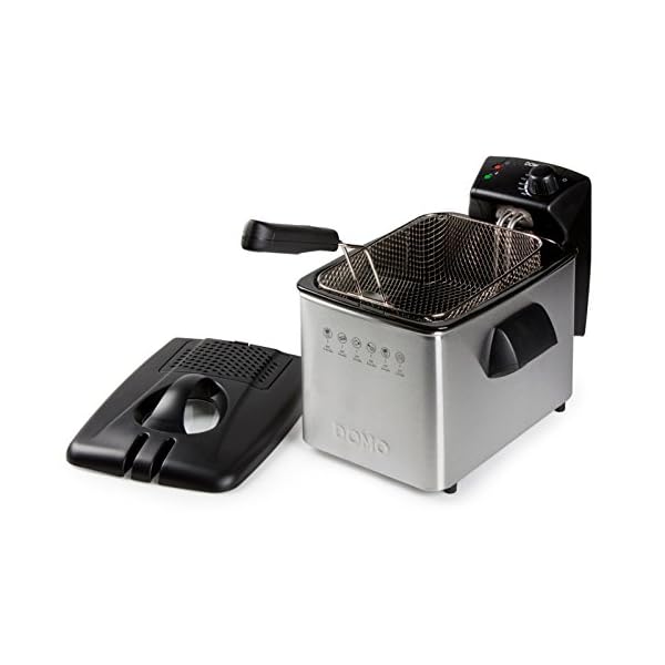 Domo-DO465FR-Stainless-Steel-Deep-Fryer-3000-W-4-liters Domo DO465FR Stainless Steel Deep Fryer, 3000 W, 4 liters
