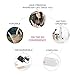 Lunata Hair Straightener - Cordless Titanium Luxury Hair Straightener - Styles And Curls Hair With High Heat - Battery-Operated Travel Titanium Flat Iron - Elegant White And Rose Gold Hair Curler