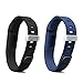 Fitbit Band Replacement for Fitbit Flex, Black and Navy Blue, 2 Pack, Large, Offered by Teak