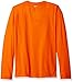 adidas Big Boys' Ultimate Long Sleeve Tee, Unity Orange, Medium/10-12
